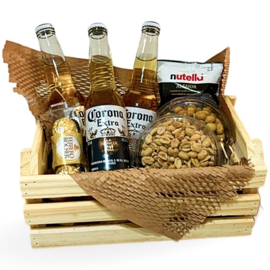 Cesta Cervejas Corona e Petiscos Felicidades - foto 4