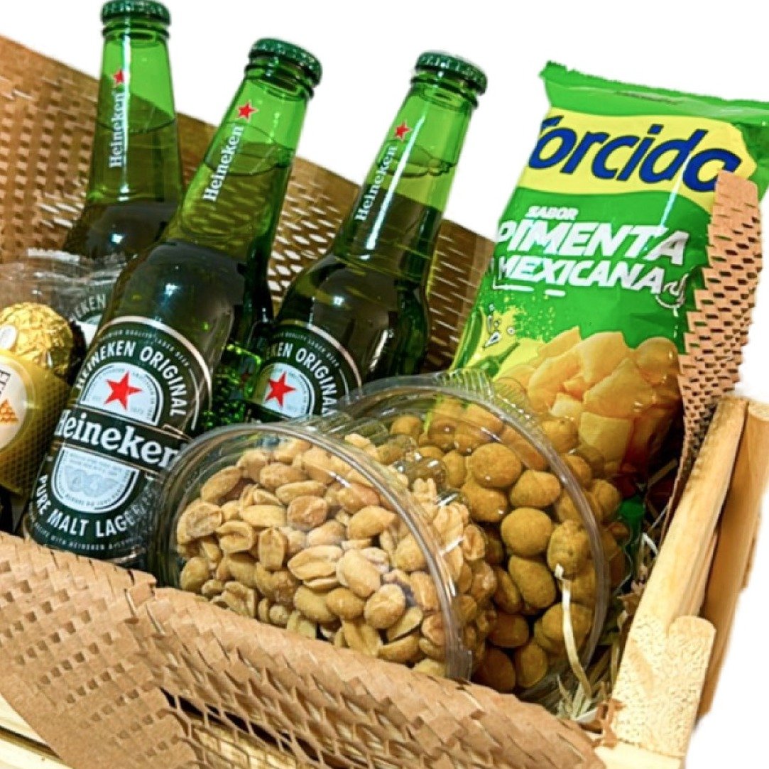 Cesta Cervejas Heineken e Petiscos Felicidades - vista alternativa