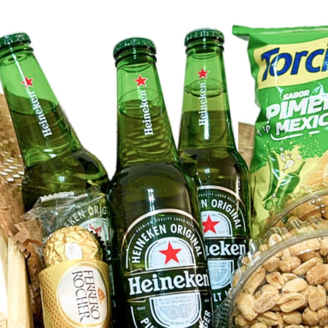 Cesta Cervejas Heineken e Petiscos Felicidades - foto 3