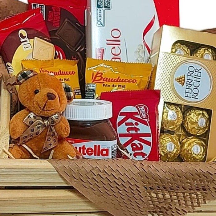 Cesta com Chocolates e Pelúcia Você é Especial - vista alternativa