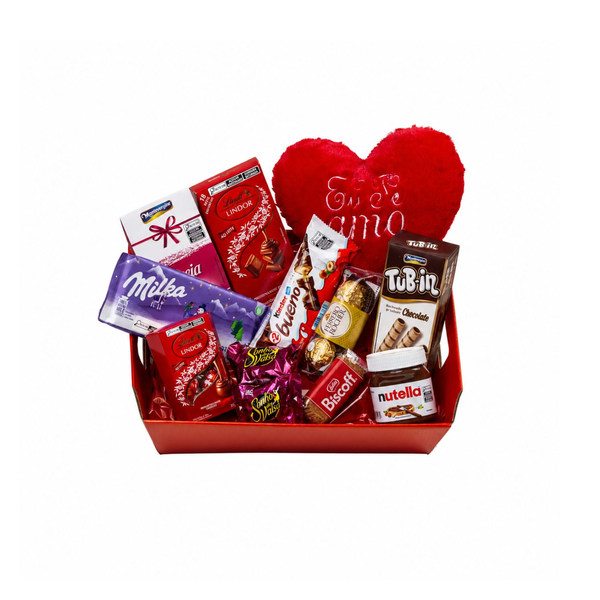 Cesta Coração, Rosa e Chocolates Namorados - foto 4