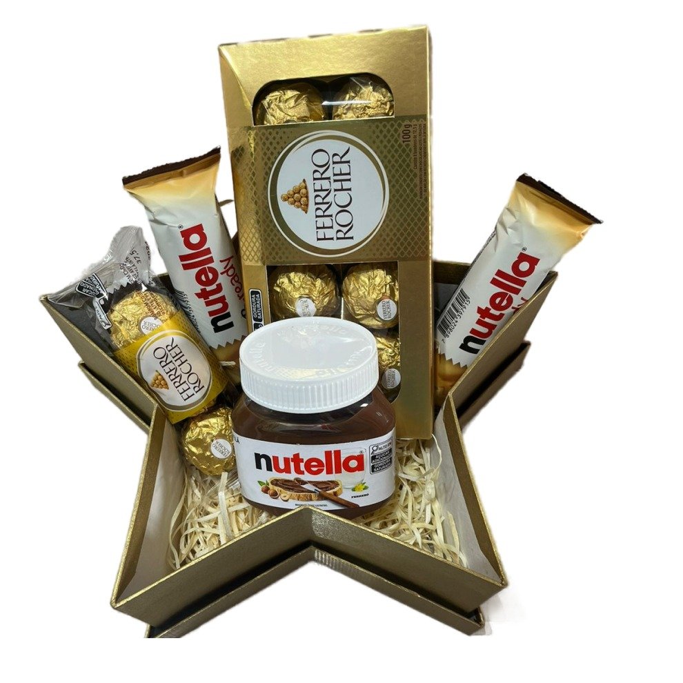 Cesta Felicidades Estrela com Chocolates - vista alternativa