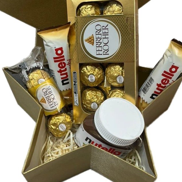 Cesta Felicidades Estrela com Chocolates - foto 3