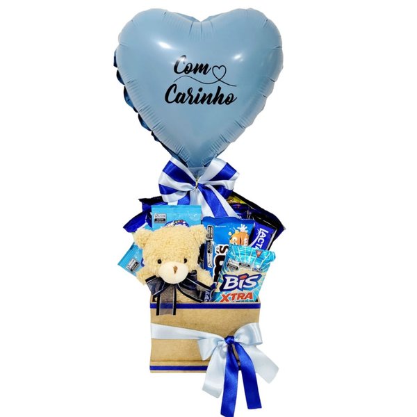 Cesta Infantil Azul Fini e Chocolates - vista alternativa