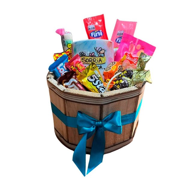 Cesta Infantil Azul Fini e Chocolates - foto 4