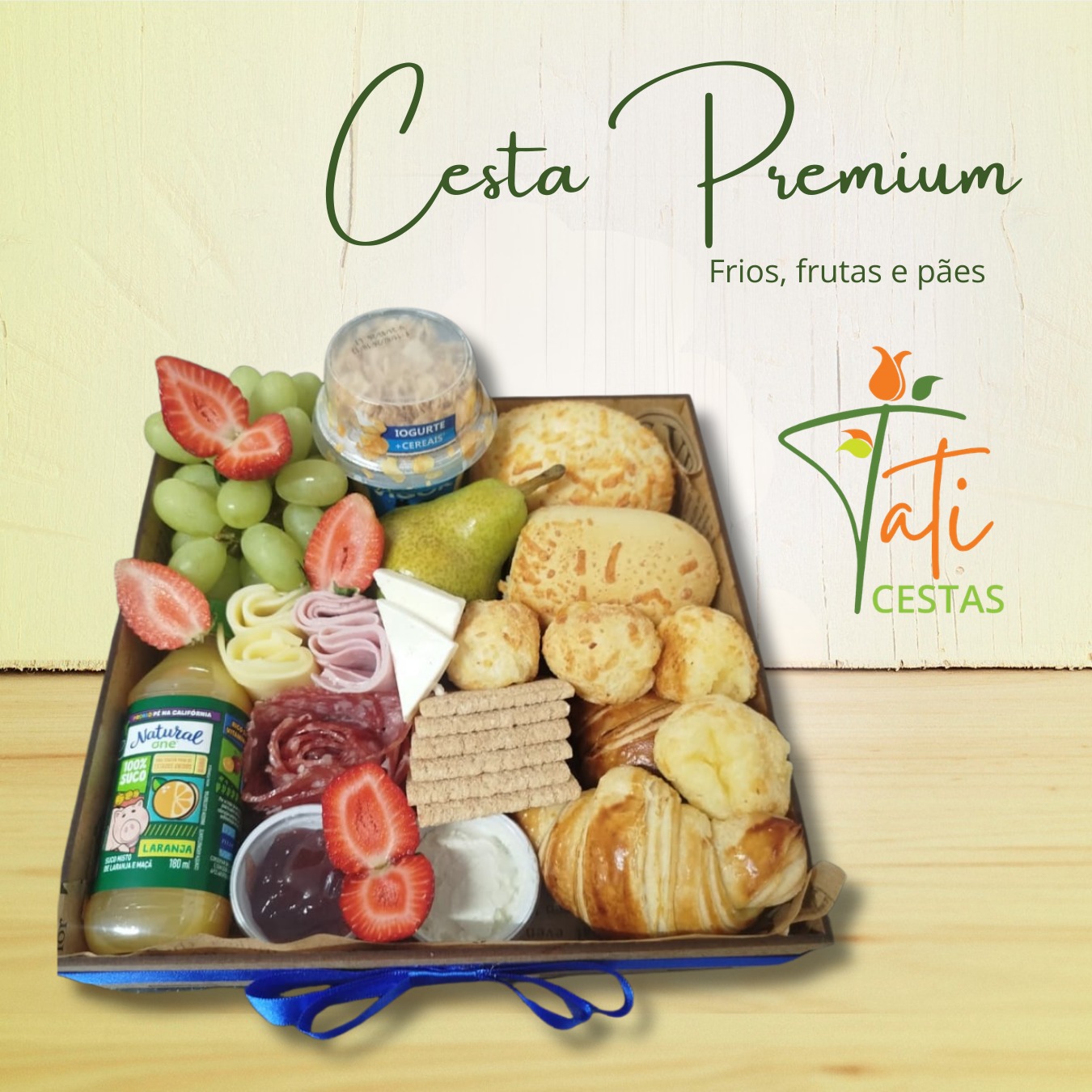 Cesta Premium Frios, Frutas e Pães Delícias - foto 3