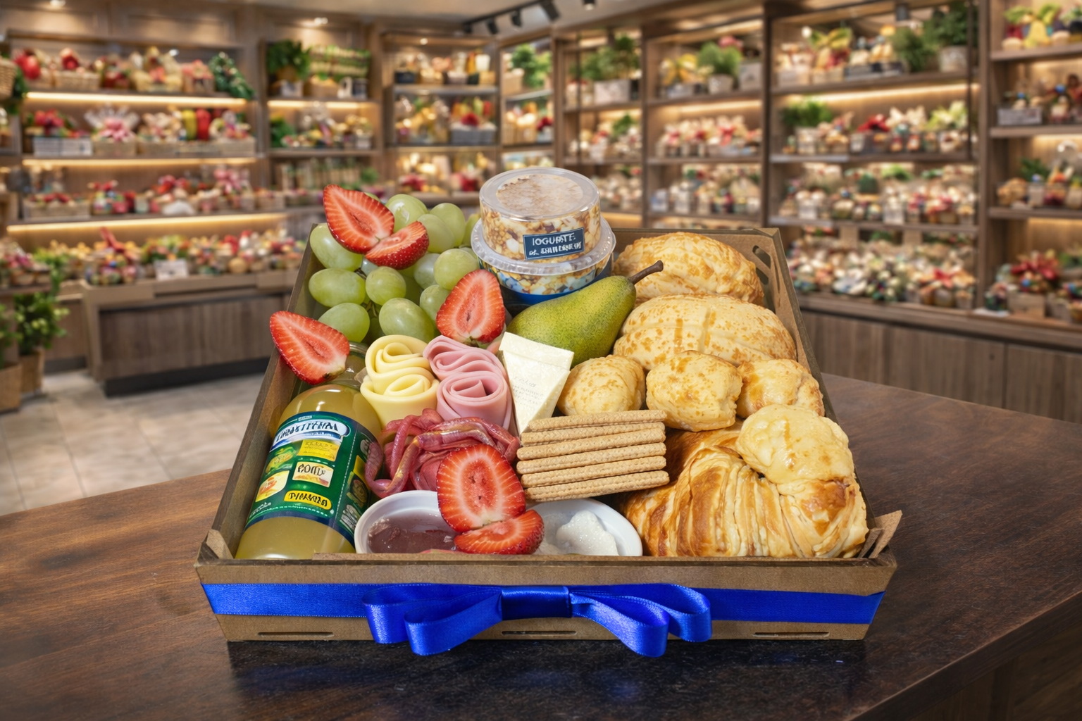 Cesta Premium Frios, Frutas e Pães Delícias - foto 4